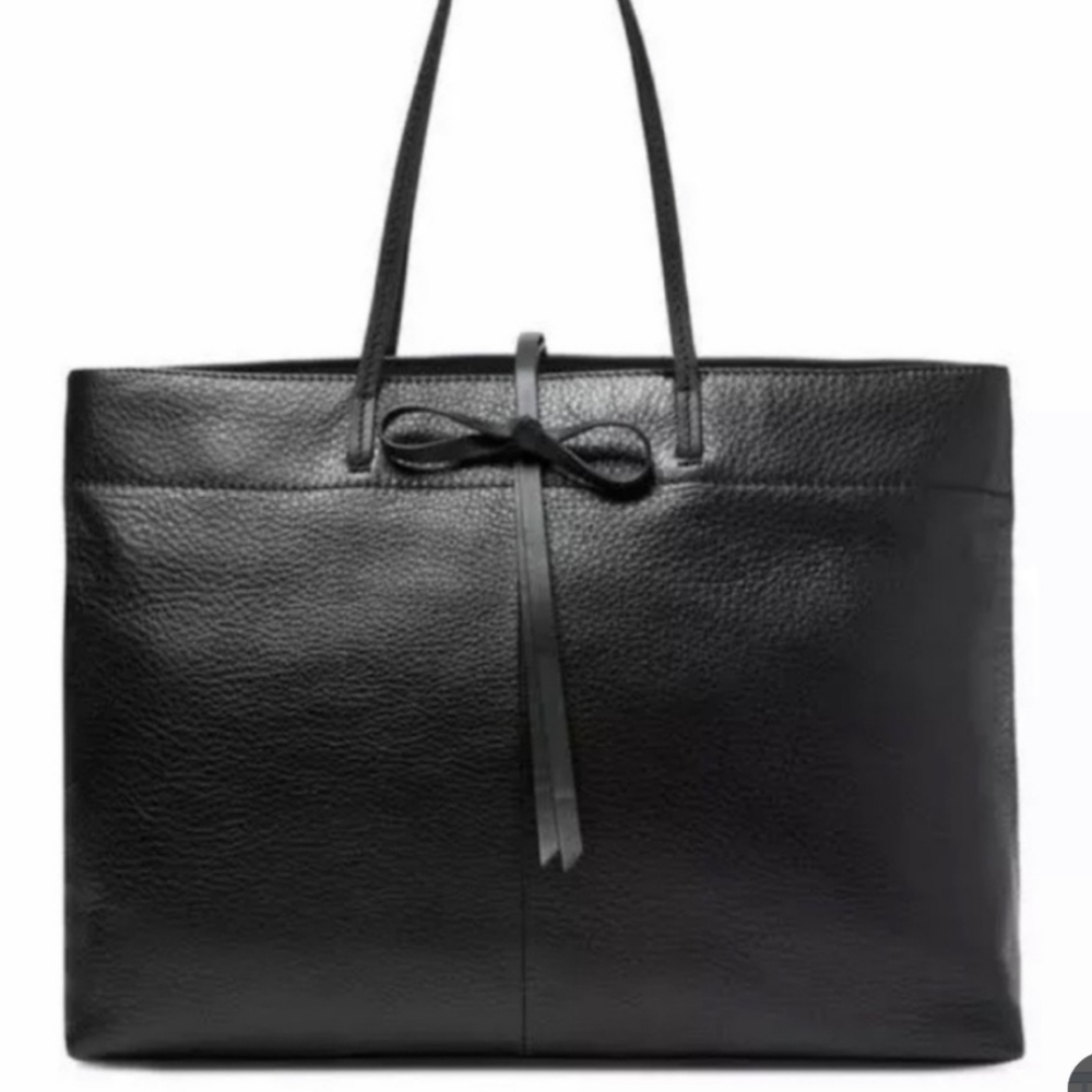 STUNNING ZAC POSEN BLACK PEBBLED TOTE HANDBAG